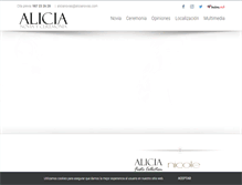 Tablet Screenshot of alicianovias.com